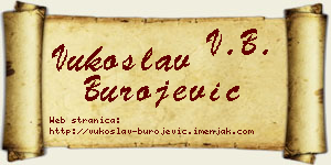 Vukoslav Burojević vizit kartica